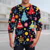 Men's T Shirt O-Neck Clothing Apparel Outdoor Long Sleeve Print Fashion Designer Vintage