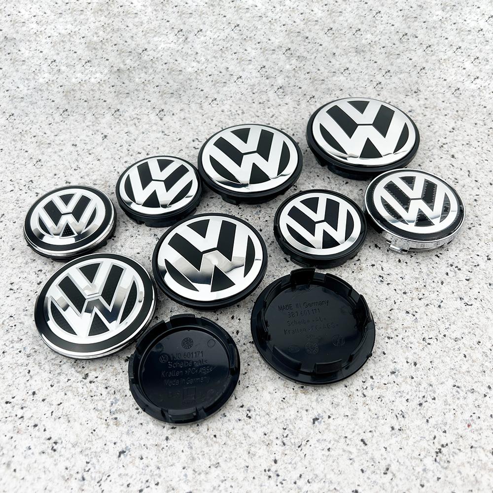 VW 4pcs 56MM 60MM 65MM Car Wheel Center for Volkswagen VW GTI ABT Golf 5 6 Polo Passat Tiguan CC Bettle Touran Scirocco Sharan SR32 zs5