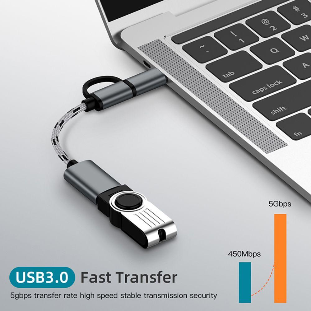 Быстрая передача данных телефон планшет OTG кабель Micro USB/Type-C на USB 3.0 2 в 1 адаптер папа-мама