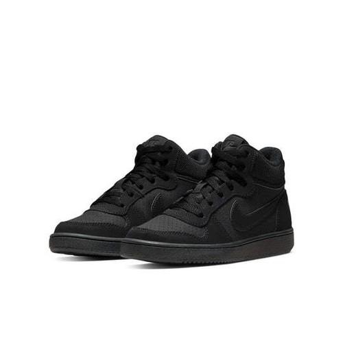 Nike Court Borough Mid GS Triple Black 839977-001
