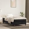 3144311 vidaXL Divan Bed with Mattress Black 90x200 Cm Velvet
