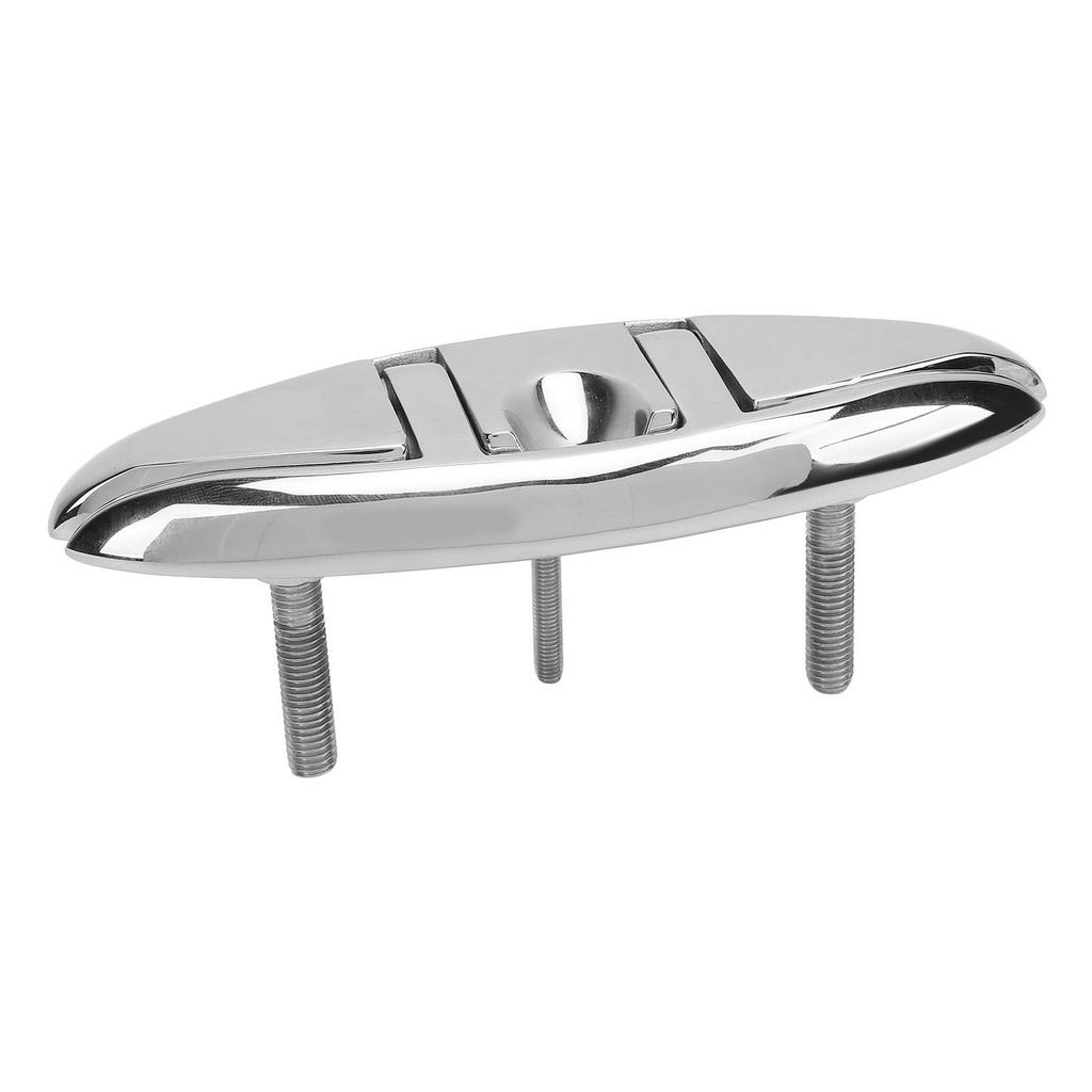 6in Pull Up Boat Folding Cleat 316 Stainless Steel Marine Cleat Flip Up Dock Cleat for RV Yacht Cargo Ship Speedboat