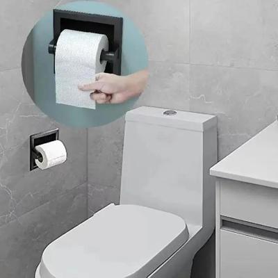 2025 Новый держатель для туалетной бумаги с монтажным кронштейном Настенный для ванной комнаты Металлический держатель для туалетной бумаги Встраиваемый