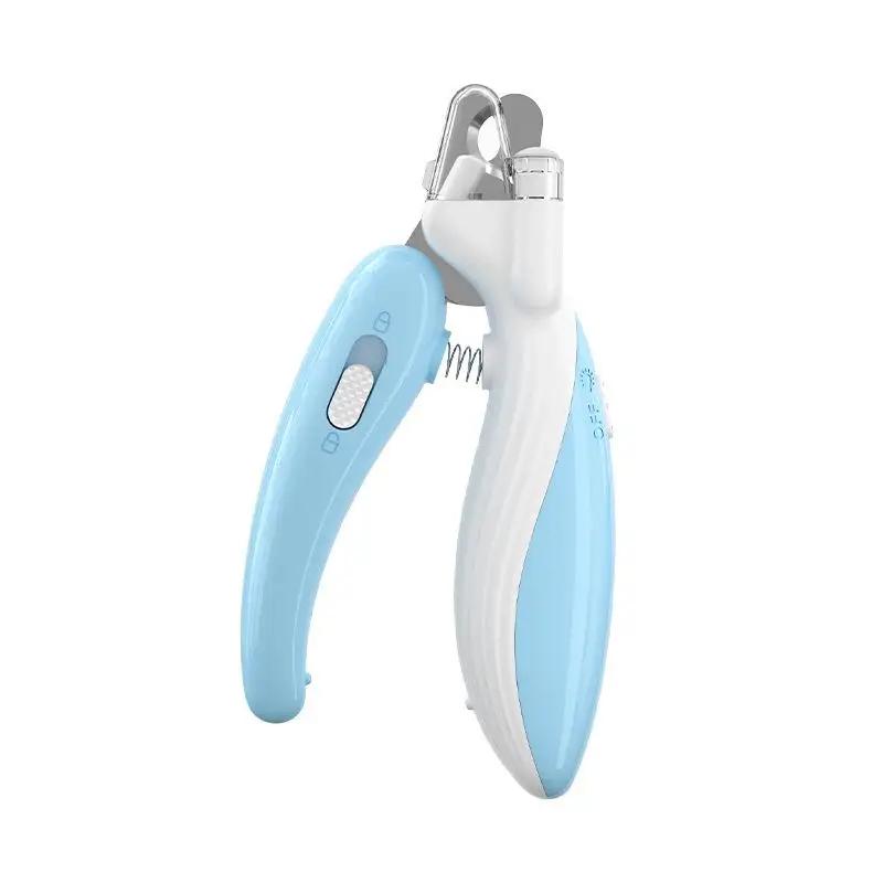Pet Nail Clippers Dog Cat Nail Trimmer Labor-Saving Convenient LED Electric Nail Grinder Dog Grooming Supplies