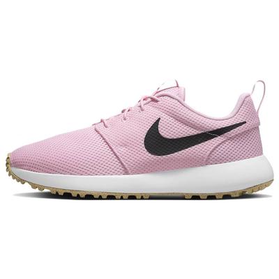 Roshe Golf Next Nature Средний Мягкий Розовый Резина Унисекс Кроссовки Белый Резина Светло-Коричневый Черный DV1202-601