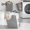 Laundry Storage Bag Clothes Hamper with Lid Dustproof Water Resistant Handle Design Clothes Laundry Basket Wall Hanging Organizer