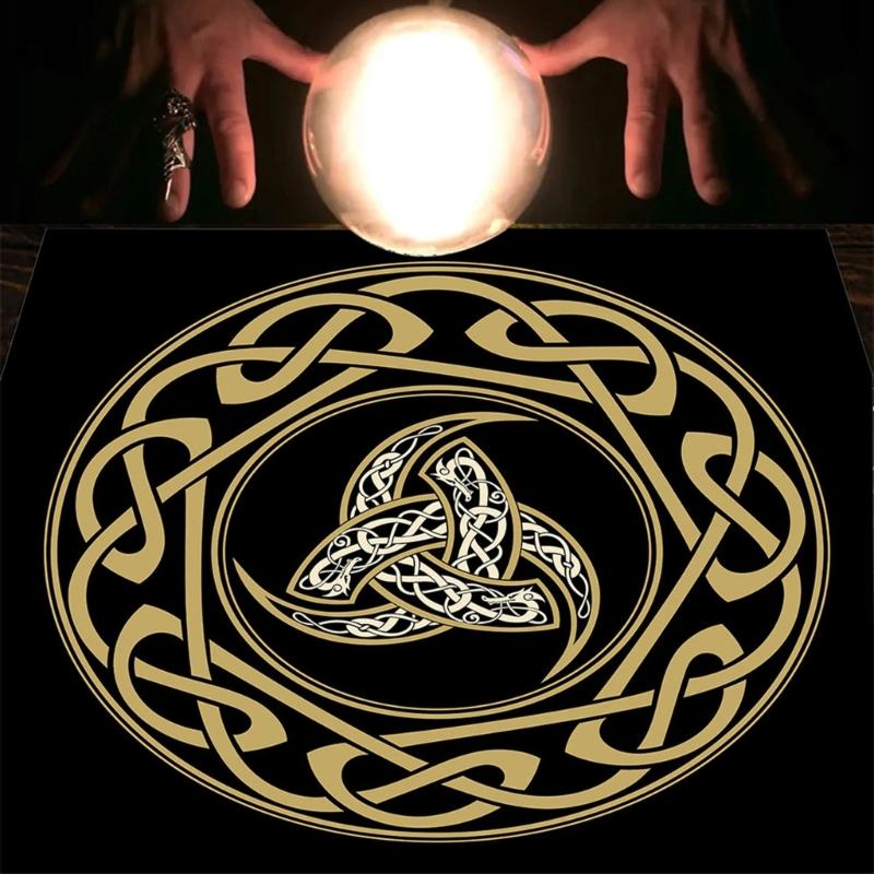 50/60/75 см Скатерть для Таро Алтарная Ткань для Карт Таро Квадратная Скатерть для Стола Таро Гадание Духовное Таро-Ведьмовские Принадлежности