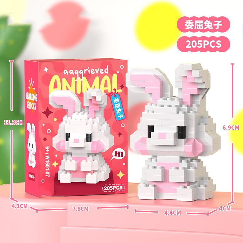 Animal Cat Bricks Constructor Set Micro Building Blocks Children Toy Adult Particle Building Block Dog Mini Toys Home Decoration