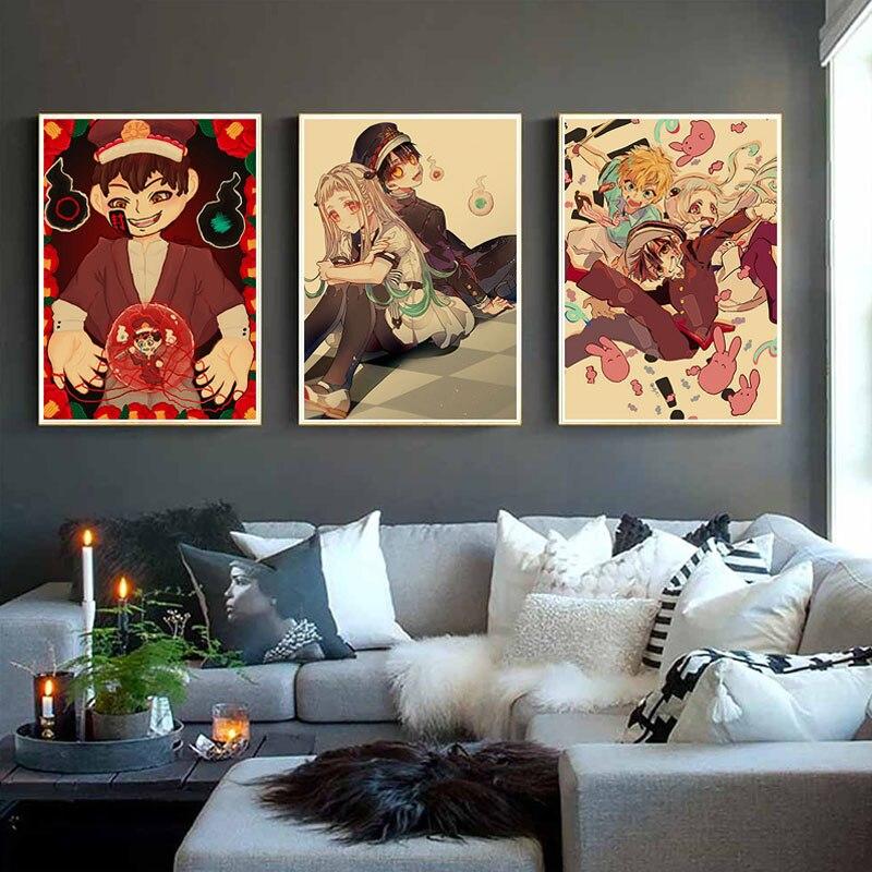 Аниме унитаз Ханако Кун плакаты белая бумага с покрытием картины для домашнего декора настенные наклейки украшение комнаты фреска