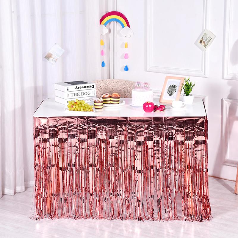1 шт. юбка для стола с кисточками, модные одноразовые предметы, удобная сервировка стола для свадьбы, дня рождения, современной гавайской вечеринки