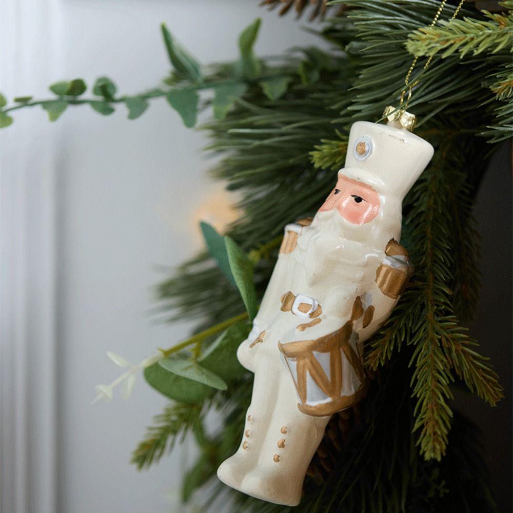 Креативное белое рождественское украшение Рождественская елка Пластиковые подвески Снеговик Снежинка Витрина Рождественские шары Создание сцены