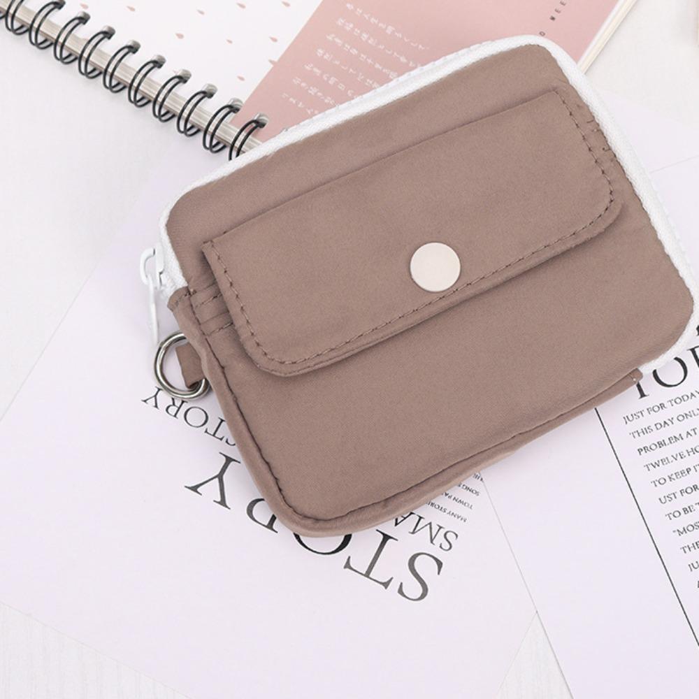 Сумка-кошелек на молнии для наушников Многофункциональная мини-сумка для хранения Простой нейлоновый кошелек для мелочи Путешествия