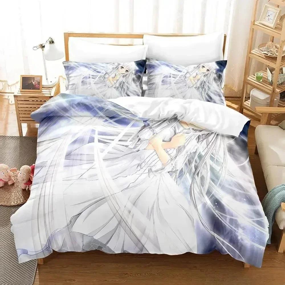 Sexy Yosuga No Sora Bedding Set Printed Bed Set With Pillowcase Bed Duvet Cover Soft Queen King Size Bedclothes Home Single Twin