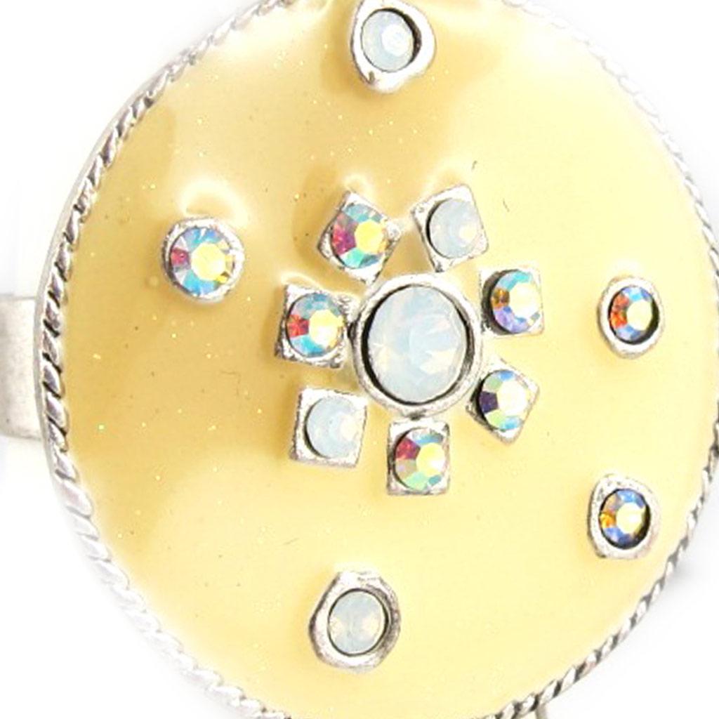 Les Trésors De Lily [E0308] - Дизайнерское кольцо «Мимозы» бежевое