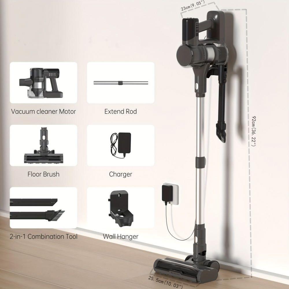 Беспроводной пылесос MOOSOO TD1-Mate, мощность всасывания 33 кПа, светодиодный дисплей, время работы 45 минут, бесщеточный двигатель 420 Вт