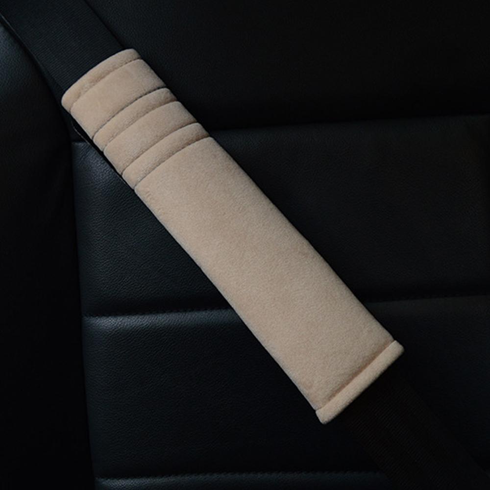 2Pcs Car Seatbelt Covers Velvet Shoulder Soft Plush Cushion Adjustable Belt Cover for Truck Backpack Straps Accessories
