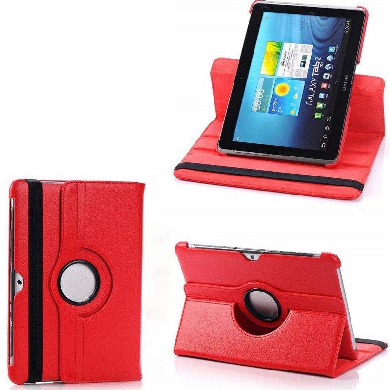 Вращающийся на 360 градусов чехол для Samsung Galaxy Tab 2 10,1 GT P5100 P5110 P5113 Tab 2, чехол для планшета Folio из искусственной кожи с подставкой, смарт-капа
