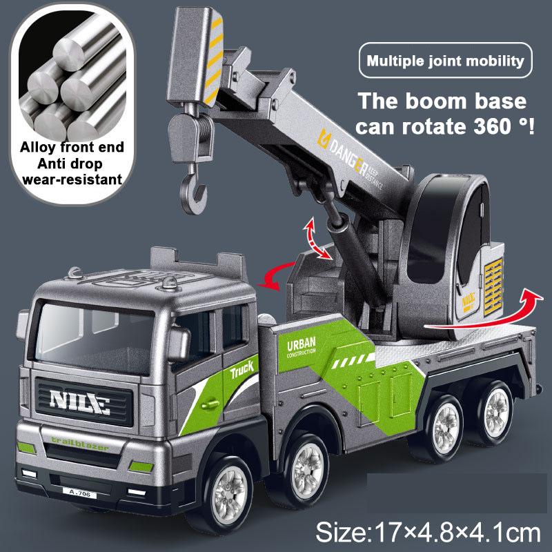 Металлическая инерционная инженерная игрушка-автомобиль