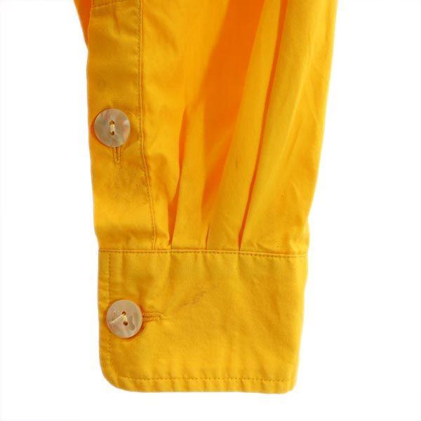 Kenzo Сделано в Японии Рубашка с длинным рукавом и матросским воротником M желтая Женская Б/У