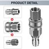 4 x Power Washer Hose Connector Coupling, Pressure Washer Quick Coupling 1/4 Inch Accessories for Pressure Washer (Silver)