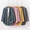 Autumn Loose Womens Plaid Shirt Brand Excellent Quality Blouses and Tops Fresh Casual Design Female Long Sleeve Shirts