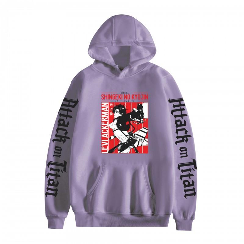 Attack On Titan Anime Hoodie Loose Fit Pullover Sweatshirt Teens