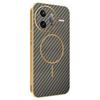 For Xiaomi Redmi K80 Pro 5G/Poco F7 Ultra 5G Phone Case Carbon Fiber Textured Electroplated TPU Back Cover