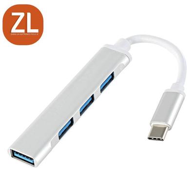 Мини док-станция расширения USB-C 3.0: 4-портовый хаб-разветвитель для ноутбуков