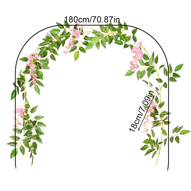 1шт настенное растение лоза домашний декор свадебная арка искусственный цветок садовый декор искусственная глициния лоза гирлянда цветочная гирлянда