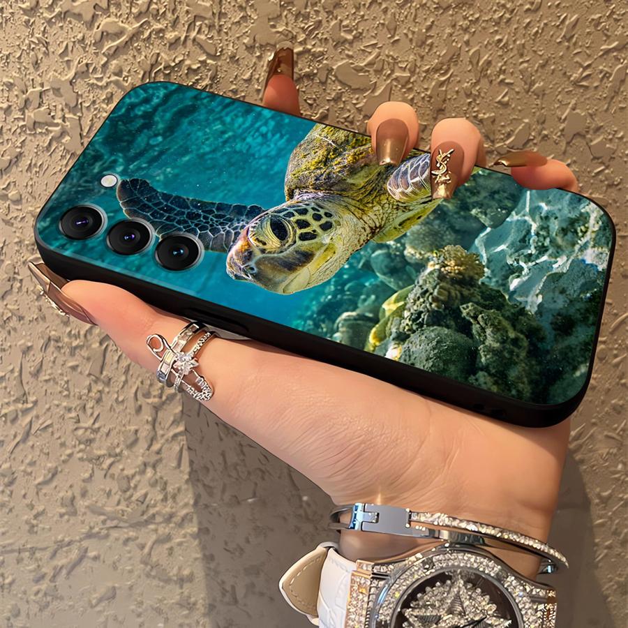 Чехол для телефона Funda для Samsung Galaxy S26 Ultra S23 S21 FE Note 20 8 9 10 S24 S20 Ultra S25 Plus S10 S9 Морская Черепаха