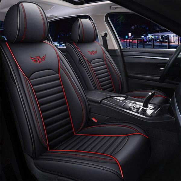 Universal Car Seat Cover Luxury Car Single Front Seat Mat PU Leather Full Cover Cushion Protector Cover