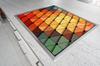 Glass protective plate for the stove 70x52 Color