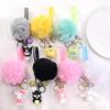 Cute Sanrio Cartoon Keychain: Kuromi & Cinnamoroll Plush Bag Charm