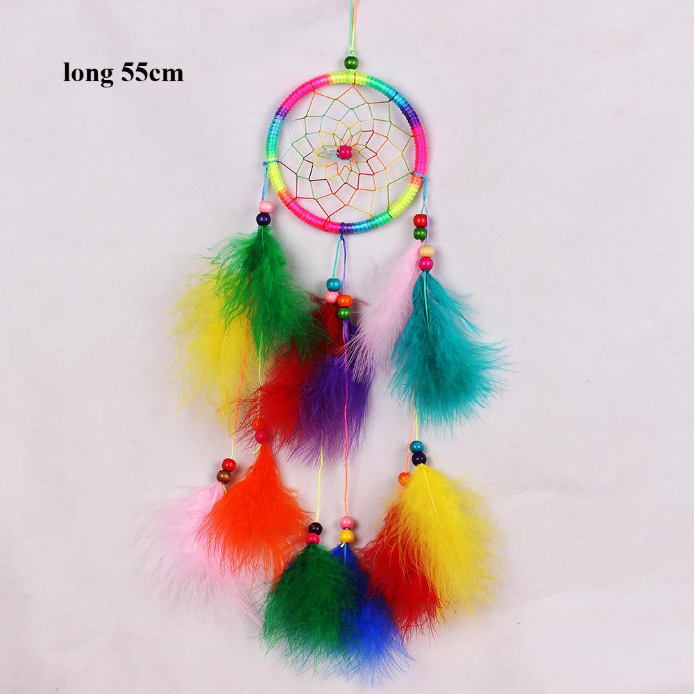 1Pcs Handmade Dream Catcher Indian Style Woven Wall Hanging Decoration White Dreamcatcher Wedding Party Hanging Decor