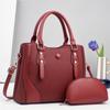 New Fashion Women's Handbag 2 Piece Set Handbag Large Capacity Multifunctional Shoulder Crossbody Bag Trendy Style Tote Bag