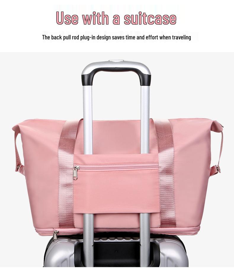 Versatile Travel Bag: Attachable To Suitcase or Handbag, Foldable, Large-capacity for Pre-pregnancy Storage, Luggage, or Travel.