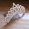 1PC Diadem With Comb Rhinestone Crown Hair Jewelry Pearl Headbands Girls Fashion Princess
