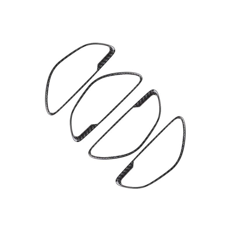 Для Mercedes Benz C Class W205 2015-2018 GLC X253 2016-2018 карбоновая внутренняя дверная ручка автомобиля, декоративная накладка, накладка