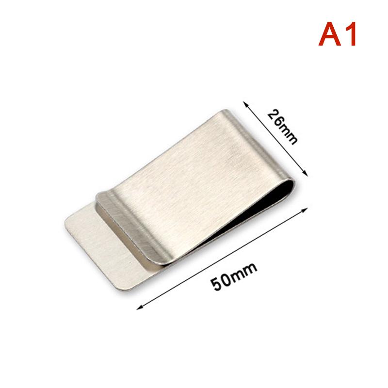 Высококачественный металлический зажим для денег из нержавеющей стали, простой серебряный зажим для денег, держатель для купюр для мужчин и женщин