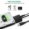 USB 3.0 Адаптер-кабель для 2,5" 3,5" HDD SSD Жесткого диска 5 Гбит/с Внешний Конвертер с 12В Адаптером Питания USB 3.0 в SATA Конвертер