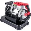Portable Band Saw, with Removable Alloy Steel Base Cordless Band Saw, 5 Inch Cutting Capacity Hand held Band Saw,Variable Speed Portable Bandsaw,