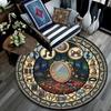 Music Instrument Mandala Round Area Rug Under Office Chairs Bedroom Living Room Home Decor