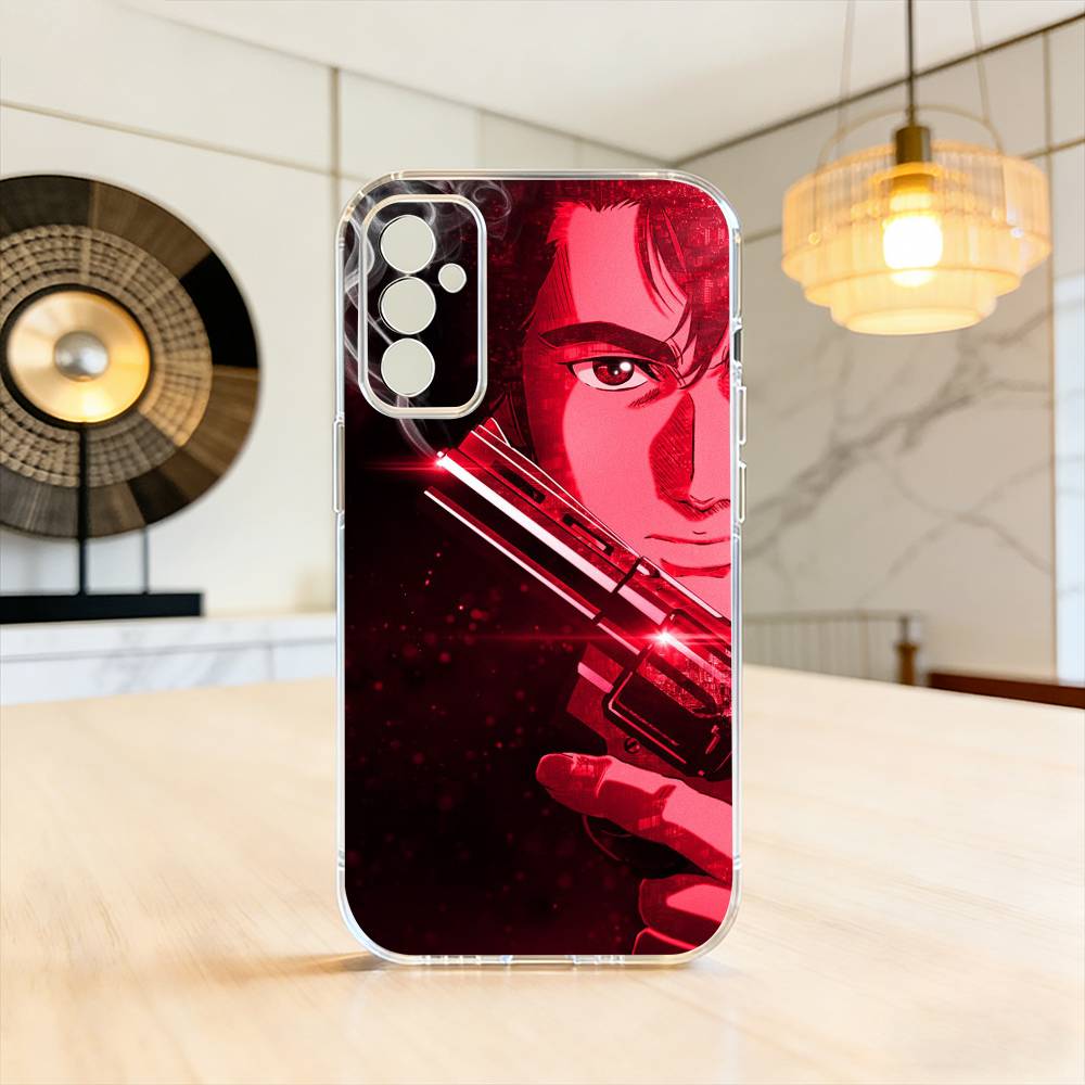 R-Retro City Hunter Комикс Чехол для телефона для SamsungA10,12,20,21S,30,31,40,50,51,52,70,71 Прозрачный чехол