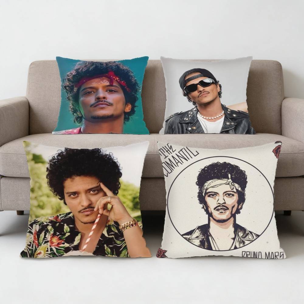 Наволочка singer BBruno MMars, наволочка против пылевых клещей, скрытая молния, шелковистый короткий плюш, чехол для подушки дивана