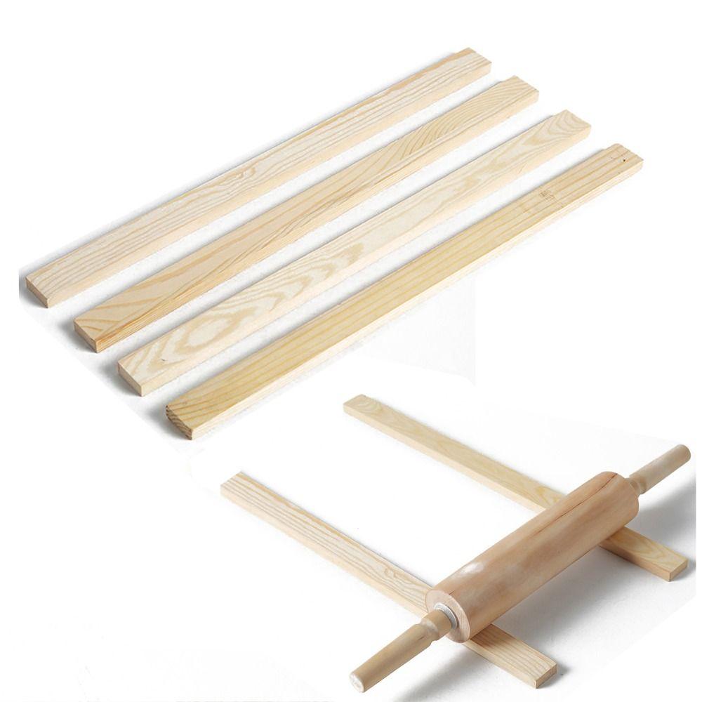2 шт. Многоразмерная деревянная полоска, надежное руководство по полимерной глине, ручная работа, руководство по глиняному валику, гончарное дело