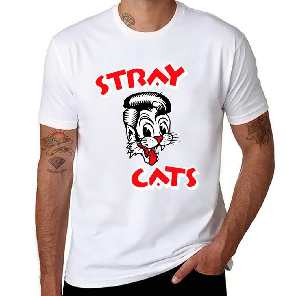 Smile Face The Stray Cats Band Art Gift Tshirt Big Size Simple Tshirt