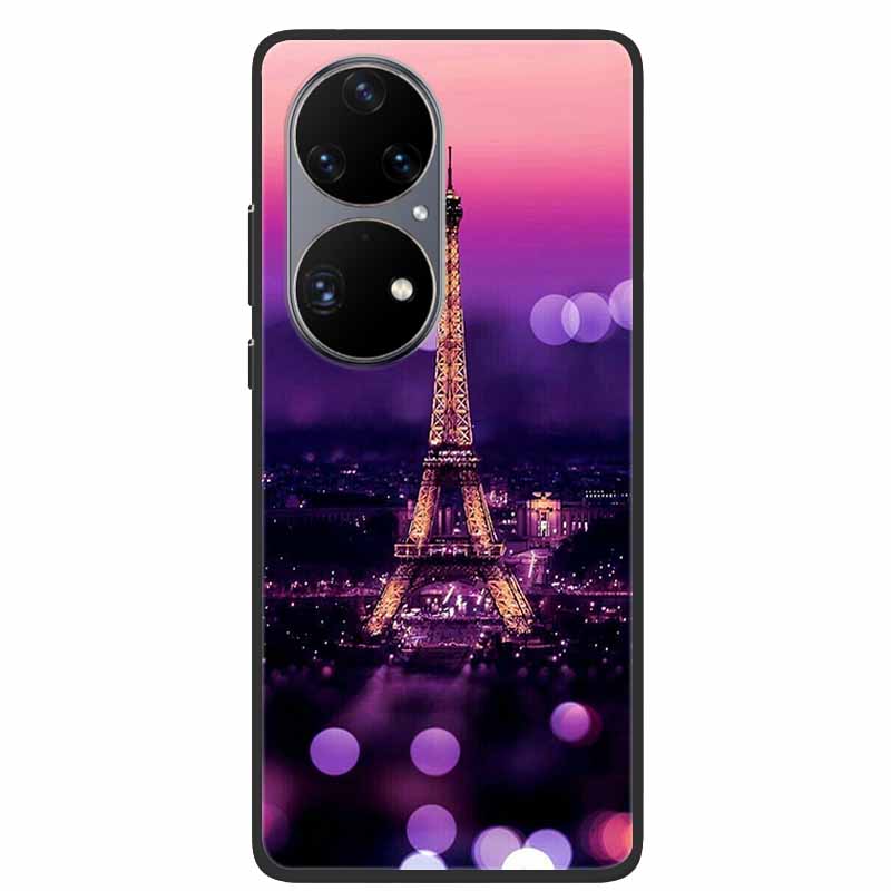 Чехол для Huawei P50 Pro P50E Ударопрочный Мягкий Силиконовый Чехол для Телефона Для Huawei P50Pro Задняя Крышка P 50 Роскошный Защитный TPU Coque