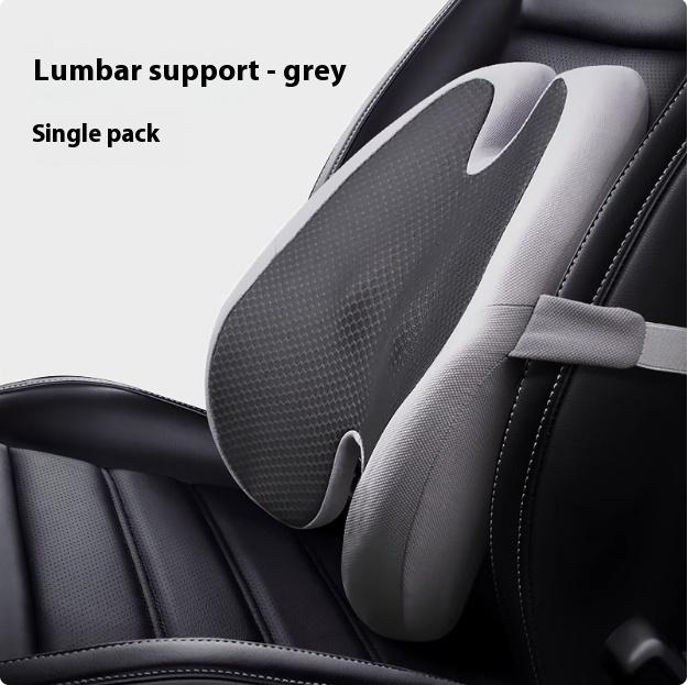 Memory Foam Seat Cushion Waist Back Support Pillow Set Orthopedic Ergonomic Coccyx Relief Hip Lumbar Pad for Office Chair Car