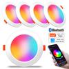 Tuya Bluetooth LED Downlight 10W/15W Smart Ceiling Lights RGB CW+WW Dimmable Recessed Led Spot Lamp Work With Smart Life