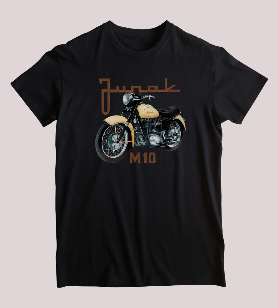 Junak M10 Classic Polish Motorcycle TShirt Summer Cotton Short Sleeve ONeck Mens T Shirt New S3XL